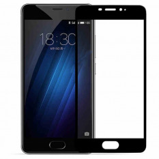 Защитное стекло для Meizu M5 Note на весь экран (черный)