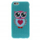 TPU Чехол накладка с рисунком для iPhone 6, 6S (Сова и сердце)