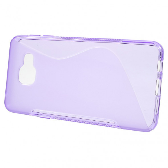 Антискользящий чехол накладка для Samsung Galaxy A3 (2016) SM-A310 (Фиолетовый)