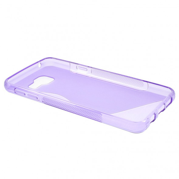 Антискользящий чехол накладка для Samsung Galaxy A3 (2016) SM-A310 (Фиолетовый)