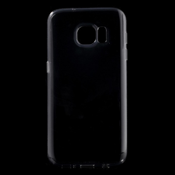 Прозрачный TPU чехол накладка для Samsung Galaxy S7 (SM-G930) (Серый)
