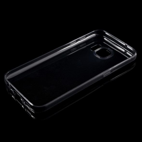 Прозрачный TPU чехол накладка для Samsung Galaxy S7 (SM-G930) (Серый)