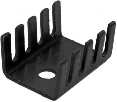 718 Радиатор ребристый IC 9.5x13.6x19mm (Черный)