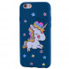 Чехол с единорогом для iPhone 6 / 6S (синий)