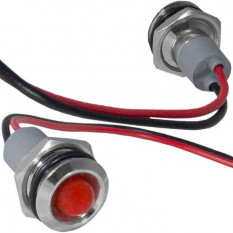 GQ10WR-R Антивандальная точечная круглая лампочка (красный)