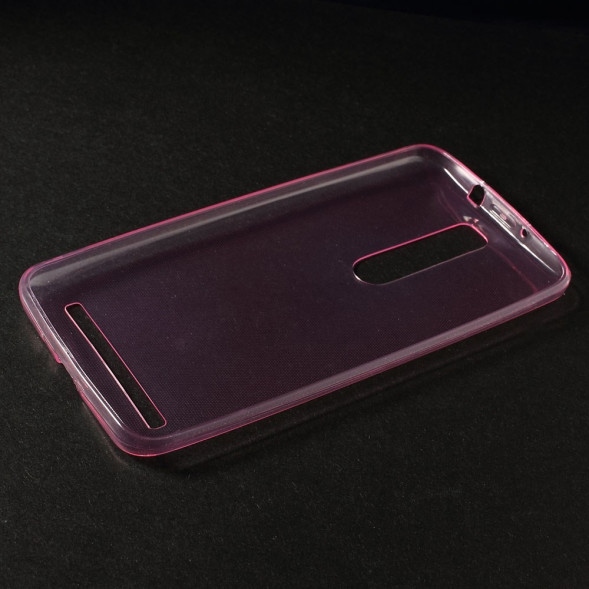 Ультратонкая накладка чехол для Asus Zenfone 2 ZE551ML (Розовый)