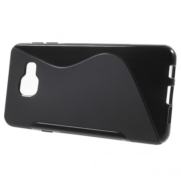 Антискользящий чехол накладка для Samsung Galaxy A3 (2016) SM-A310 (Черный)