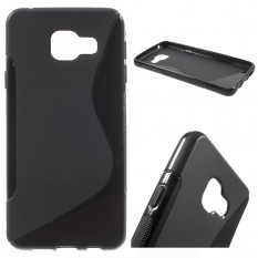 Антискользящий чехол накладка для Samsung Galaxy A3 (2016) SM-A310 (Черный)