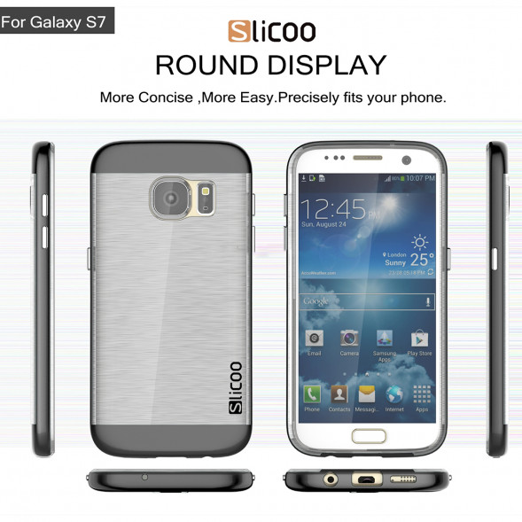 Чехол накладка Slicoo для Samsung Galaxy S7 (SM-G930) (Черный)