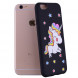 Чехол с единорогом для iPhone 6 / 6S (черный)
