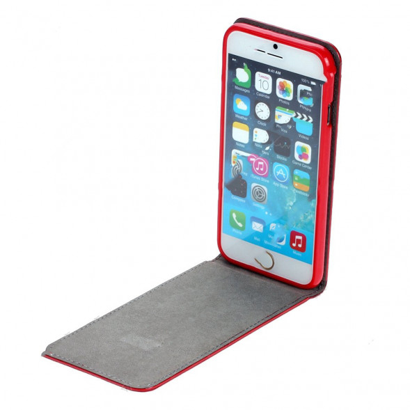 Чехол - нижний флип для iPhone 4, 4S (красный)