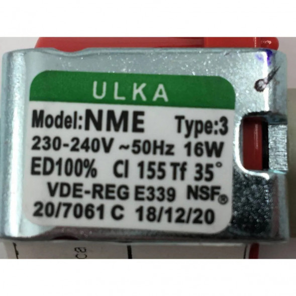 Помпа кофемашины, моющего пылесоса ULKA 16W, NME3 (90cc/min_2,5bar) (ПОМТ000)