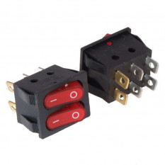 IRS-2101-3C ON-OFF Переключатель клавишный (рокерный) двойной