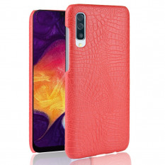 Чехол под крокодиловую кожу для Samsung Galaxy A50 (красный)