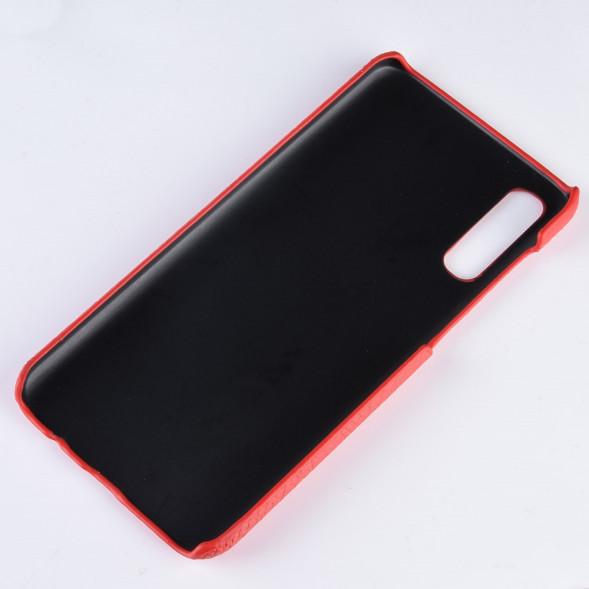 Чехол под крокодиловую кожу для Samsung Galaxy A50 (красный)