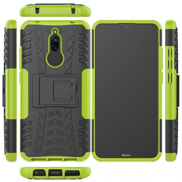 Чехол с подставкой для Xiaomi Redmi 8, Redmi 8A (зеленый)