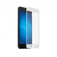 Защитное стекло с рамкой для Asus ZenFone Live ZB553KL (Белое)