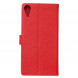 Кожаный чехол книжка с визитницей для HTC Desire 828 (Красный)