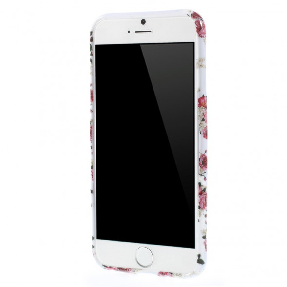 TPU Чехол накладка с рисунком для iPhone 6, 6S (Цветущие розы)