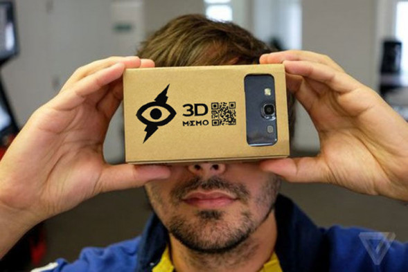 Картонные очки виртуальной реальности MEMO (для смартфонов от 3,5 до 4,7)