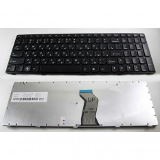 Клавиатура для ноутбука Lenovo IdeaPad G580 G585 Z580 Z585 Z780 G780 (черная) с черной рамкой 009207