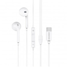 Наушники BM28 Borofone гарнитура с микрофоном (белые)