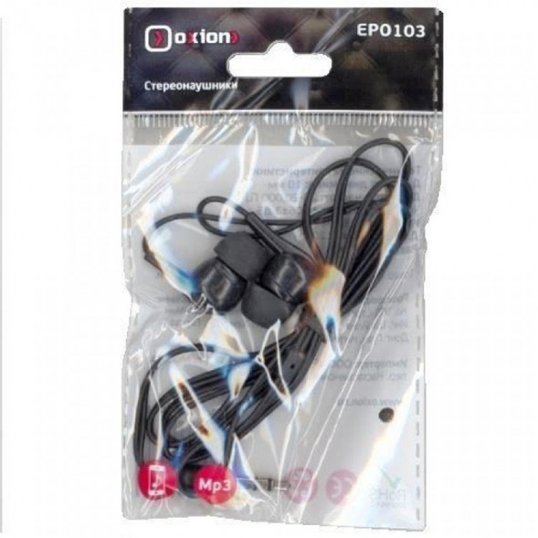 Наушники внутриканальные OXION EPO103 (чёрный)