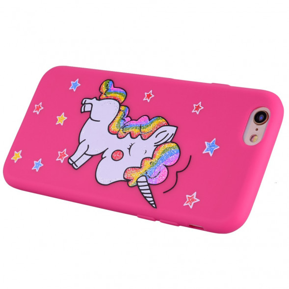Чехол с единорогом для iPhone 6 / 6S (розовый)