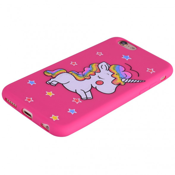 Чехол с единорогом для iPhone 6 / 6S (розовый)