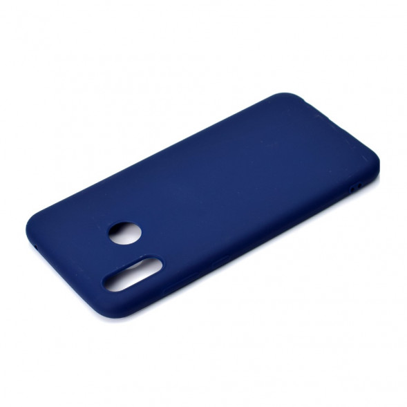 Силиконовый матовый чехол для Huawei Honor Play (темно-синий)