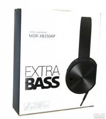 Наушники полноразмерные Extra Bass MDR-XB350AP (чёрный)
