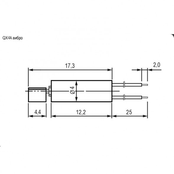 QX- 4A 3.0V вибро электродвигатель постоянного тока (вибро)
