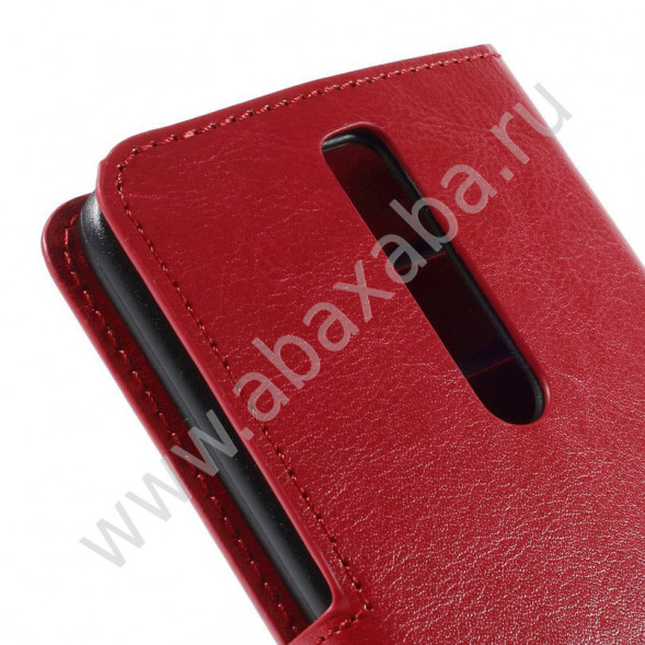 Чехол книжка для Asus Zenfone 2 ZE551ML (Красный)
