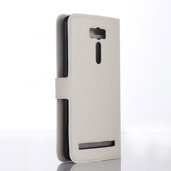 Чехол книжка с визитницей для Asus Zenfone 2 Laser ZE601KL (Белый)