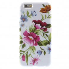TPU Чехол накладка с рисунком для iPhone 6, 6S (Цветы)