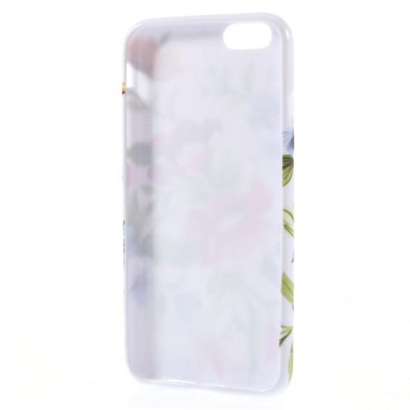 TPU Чехол накладка с рисунком для iPhone 6, 6S (Цветы)