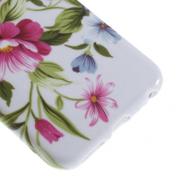 TPU Чехол накладка с рисунком для iPhone 6, 6S (Цветы)