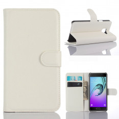 Чехол книжка с визитницей для Samsung Galaxy A3 (2016) SM-A310 (Белый)