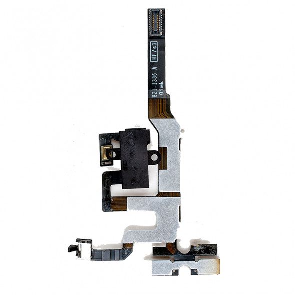 Шлейф аудио-разъёма для iPhone 4S черный с кнопками громкости