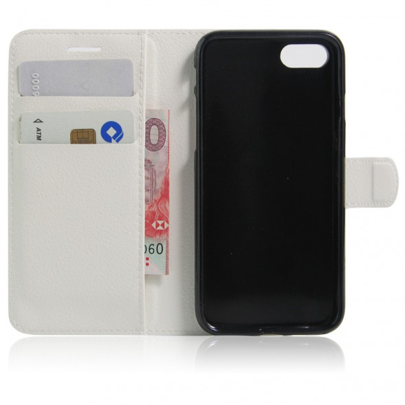 Чехол книжкой с визитницей для iPhone 7 (Белый)