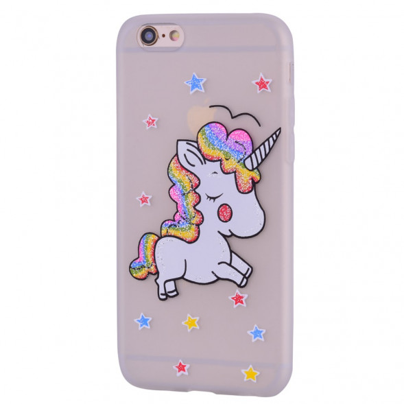 Чехол с единорогом для iPhone 6 / 6S (белый)
