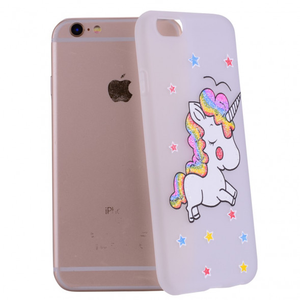 Чехол с единорогом для iPhone 6 / 6S (белый)