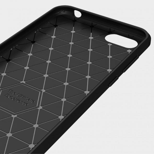 Чехол Carbon Fibre для Huawei Y5 Prime (2018) / Huawei Honor 7A (DUA-L22) (красный)