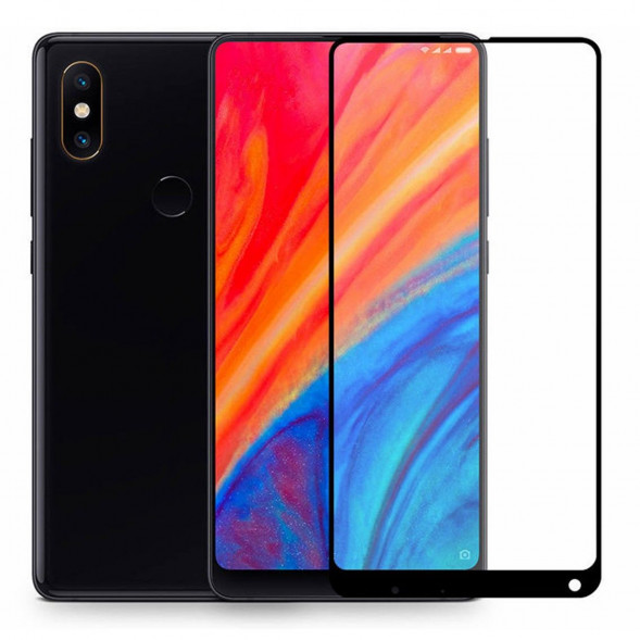 Защитное стекло 3D для Xiaomi Mi Mix 2s (черный)