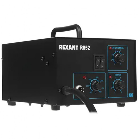 12-0723 2в1 паяльн.термоф.150-480С Паяльная станция (паяльник + фен), модель R852, компрессорная, 100-480C