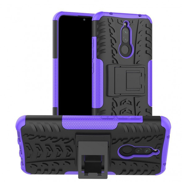 Чехол с подставкой для Xiaomi Redmi 8, Redmi 8A (фиолетовый)