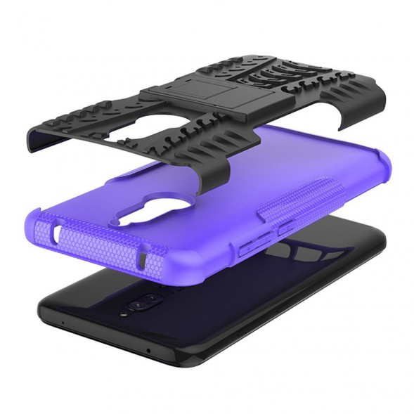 Чехол с подставкой для Xiaomi Redmi 8, Redmi 8A (фиолетовый)