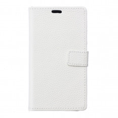 Кожаный чехол книжка с визитницей для HTC Desire 828 (Белый)