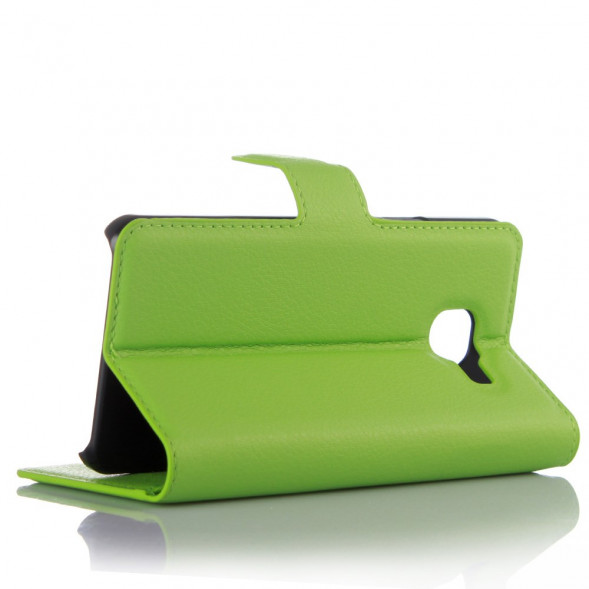 Чехол книжка с визитницей для Samsung Galaxy A3 (2016) SM-A310 (Зеленый)