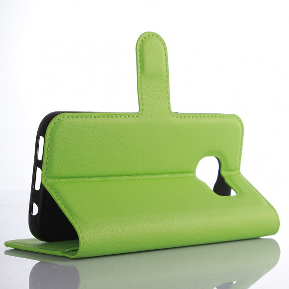 Чехол книжка с визитницей для Samsung Galaxy S7 (SM-G930) (Зеленый)